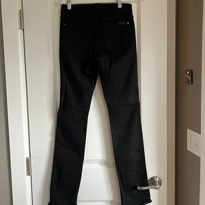 Seven for Mankind black stretchy skinny jeans